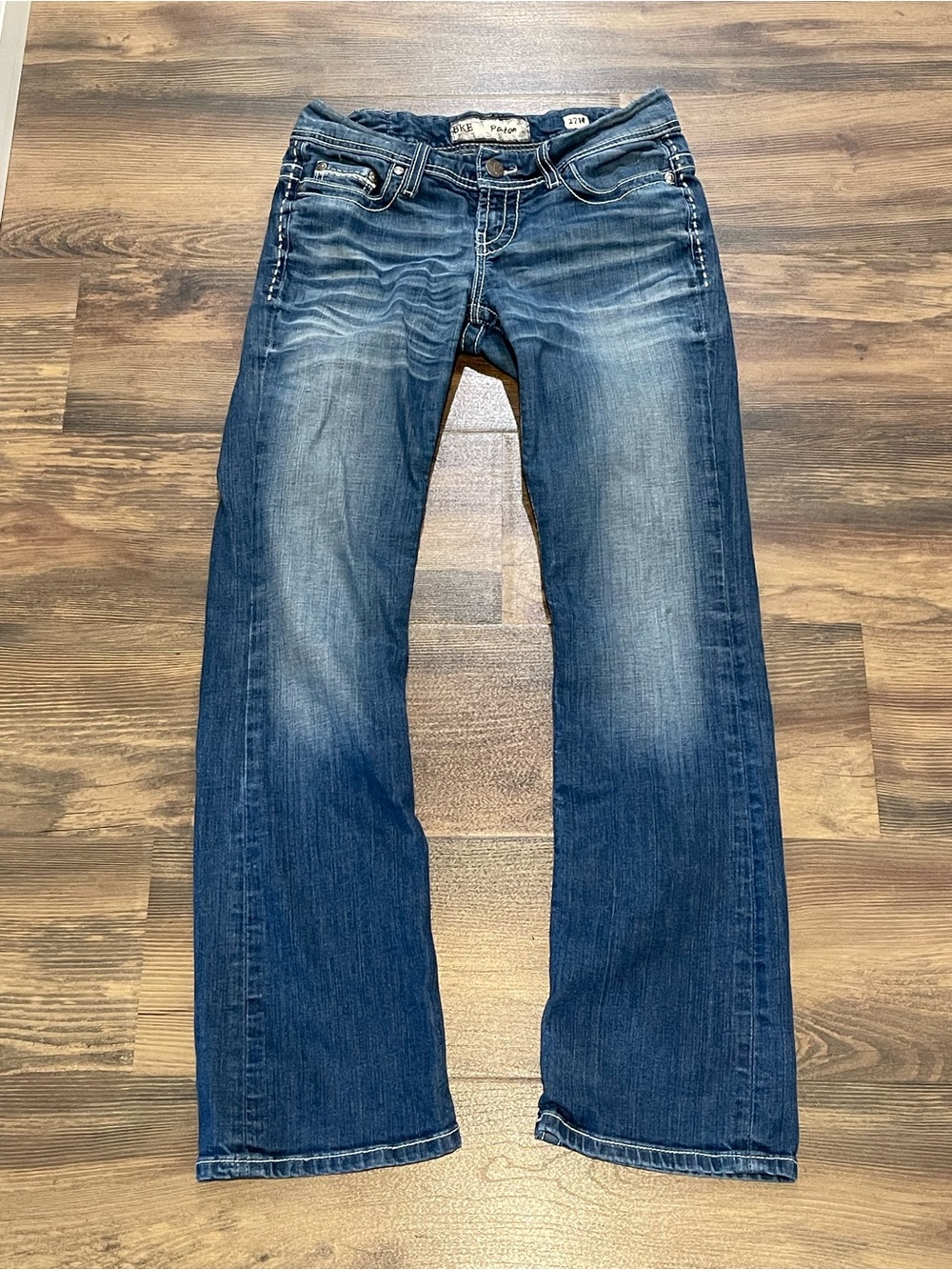 BKE Payton Bootcut Jeans Women’s Size 27R Medium Wash Stretch Denim Y2K